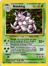 Nidoking Holo Rare Base Set 011/102 MP picture