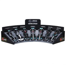 Bburago F1 Mercedes AMG Deluxe Gift Set, 1:43 Scale Race Car with Display Stand, picture