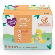 NEW Parent's Choice Shea Butter Baby Wipes (Count 900) Free and Fast Shipping picture
