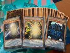 Obelisk the Tormentor Slifer The Sky Dragon The Winged Dragon Of Ra +40 Card Lot picture