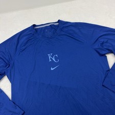Kansas City Royals Nike Shirt Men XL Blue MLB Baseball Dri-FIT Long Sleeve picture