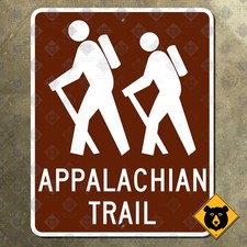 Appalachian Trail route marker highway road sign directional hiking guide 20x16 picture