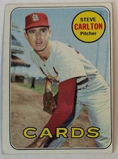 1969 Topps Steve Carlton Cardinals Card #255 VG-EX  picture