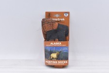 Women's Kenetrek Alaska Knee High Hunting Socks in Black/Orange Size S 4-7 picture