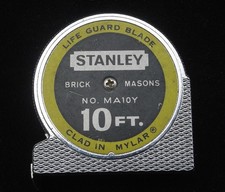 RARE VINTAGE STANLEY BRICK MASONS RULE -MA10Y- IN PERFECT ORIGINAL CONDITION picture