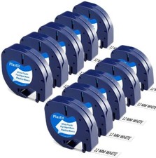 10PK Dymo LetraTag Refills White Plastic 91331 for LetraTag Label Maker LT-100H picture