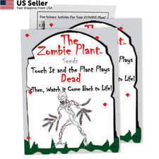 Zombie Plant Seed Packets – Grow a Live Sensitive That Plays White,Grey picture