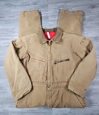 VTG Key Imperial Aristocrat Coveralls Mens Large Long Quilt Lined Mechanic USA picture