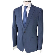 Bonobos Sport Coatt Mens 40R Jetsetter Slim Blue Tollegno 1900 Wool Slim Fit picture