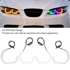RGB Chasing LED Angel Eyes Halo Rings Turn Signal DTM Style for BMW E90 E92 E60 picture