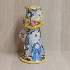 Blue Sky Clayworks Kissy Fish Lighthouse Tea Light Holder 2006 picture