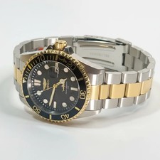 30023 Invicta Mens Pro Diver Steel Gold 43mm Dial Flame Fusion 100m WR Tritnite picture