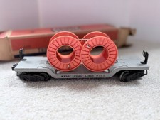 Lionel O Gauge Postwar Cable Car No. 6561 w/ 2 Cable Reels w original box picture