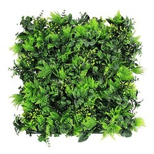 ULAND 12Pcs 20x20in Artificial Boxwood Hedge Panels Grass Privacy Fence Wall picture