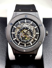 Dapper Skeleton Automatic Luxury Watch - The 199 Gunmetal picture