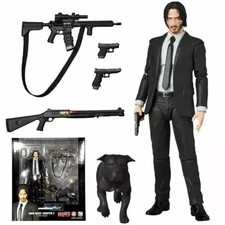 John Wick Chapter 2 Action Figure w/ Dog PVC Collectible Toy Gift for Fans picture