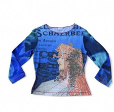 Vintage Y2K Love Amour Shirt Hysteric Glamour Quarter Sleeve Shirt Size S picture