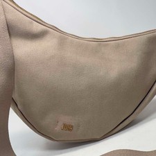 JULY Everyday Crescent Bag Minimalist Sling Crossbody Travel Belt Bag Beige Zip picture