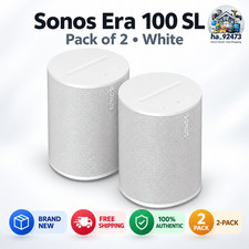 🎵Sale Sonos Era 100 SL Pair 2-Pack Wireless Speakers Black White WiFi Bluetooth picture