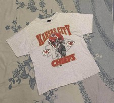 Vtg Kansas City Chiefs NFL Hellmet Rare Design 90s T shirt Champions HN8541 picture