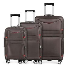 3 Piece Expandabl Luggage Set Suitcase  Spinner TSA Lock 20/24/28