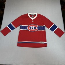 Youth Fanatics Montreal Canadians NHL Home Hockey Jersey Size L / XL Boys picture