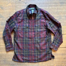 VTG Lauren Ralph Lauren MEDIUM 100% Worsted Wool Shacket Jacket Tartan Plaid picture