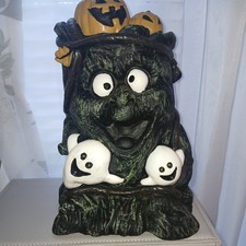 Working Gemmy Dancing Ghouls Vintage Halloween Tree Animated/Singing Soft Rubber picture