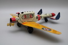 Vintage 1930s Gotham Pressed Steel M-F-9 Rapid Fire Pursuit Plane Toy USAAC EX picture
