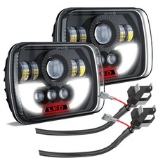 LED Headlight Assembly Toyota 4Runner 1984-1991 H6054 DOT DRL Hi/Lo Beam picture