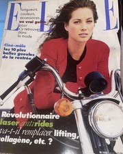 French Elle Sept 17 '85 Christy Turlington Supermodel Fearless & Iconic in Paris picture
