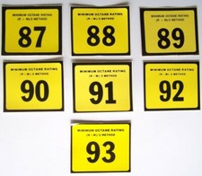 NEW Fuel Pump Octane Decal Sticker Garage Toolbox Gas Jetski Boat Motorcycle Car picture