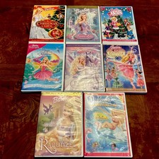Barbie DVD Movie Collection Lot of 8 RARE FINDS Christmas, Pegasus, Swan Lake + picture