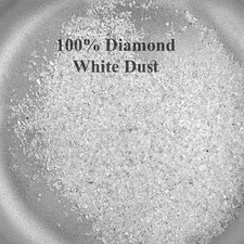 10 CT Natural White Diamond Dust Faceted Chips Crushed Powder Diamond Q93 picture