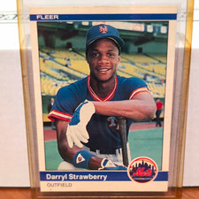Fleer 1984 Fleer #599 Darryl Strawberry Rookie Base New York Mets Card picture