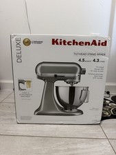 KitchenAid Deluxe Stand Mixer 4.5 qt -   Contour Silver OPEN BOX, never used picture