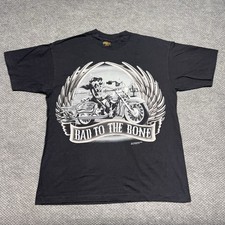 Vintage 1996 Tasmanian Devil Motorcycle T-Shirt XL “Bad To The Bone” Rare Men’s  picture