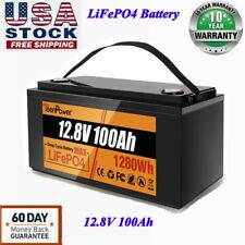12V 100AH LiFePO4 Deep Cycle Lithium Battery for RV Marine Off-Grid Solar System picture