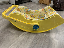 Vintage 1970s/1980s Kolcraft Carri-Cradle Infant Seat & Rocker - Yellow Retro picture