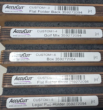 Lot of 6 AccuCut Cutting Dies/Platform Custom Die Dies picture