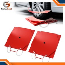 2PC Red Carbon Steel Wheel Alignment Turn Turntable Plate For Car Truck 2TON picture