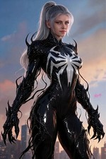 Black Cat Nine Lives One Symbiote Venomized Comic Ltd 100 COA picture