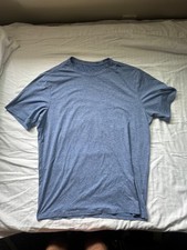 01 Algo Performance Shirt Men's Large Blue Quick Dry Moisture Wicking Anti Odor picture