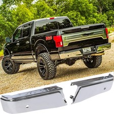 Chrome Rear Bumper End Cap for 2015-2020 Ford F150 with Park Sensor Hole 2Pcs picture