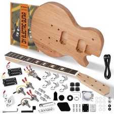 STRICH DIY Electric Guitar Kit LP Style Guitar w/HH Pickups Full Set School Band picture