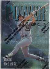 1997 Topps Finest - Power Mark McGwire #305 Uncommon - Athletics picture