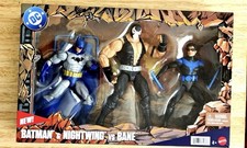 DC Premier Batman & Nightwing vs Bane 3 Pack of Action Figures Mattel Core New picture