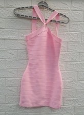 New I Am Gia Vespera Bandage Mini Dress Pink US Size XS picture