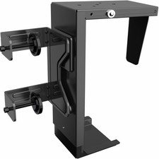 VIVO Steel Adjustable Clamp-on Desk Leg Large PC Mount, Computer Case CPU Holder picture