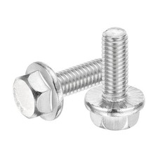 25Pcs M6 x 16mm Hex Serrated Flange Bolts Screws 304 Stainless Steel picture